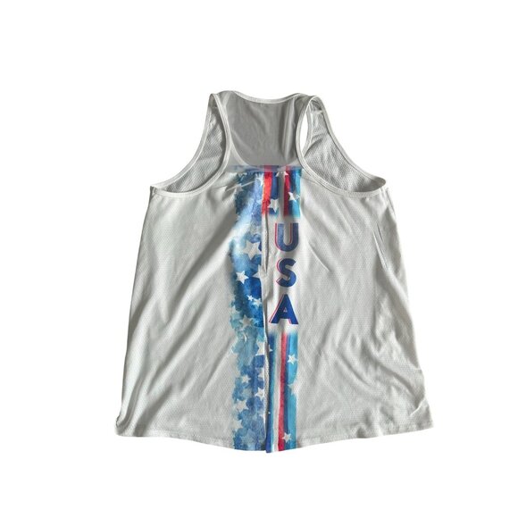 LUCKY IN LOVE X Bethanie Mattek Sands Court Worn Olympic Tank Top Size Medium